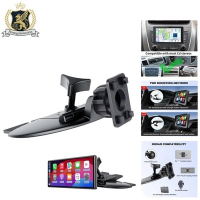 Versatile 17mm Ball CD Slot Mount for 7-10.26 Inch Screens - Secure & Adjustable