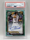 2024 Bowman Chrome Draft Konnor Griffin Aqua Lava Refractor Auto #164/199 PSA 9