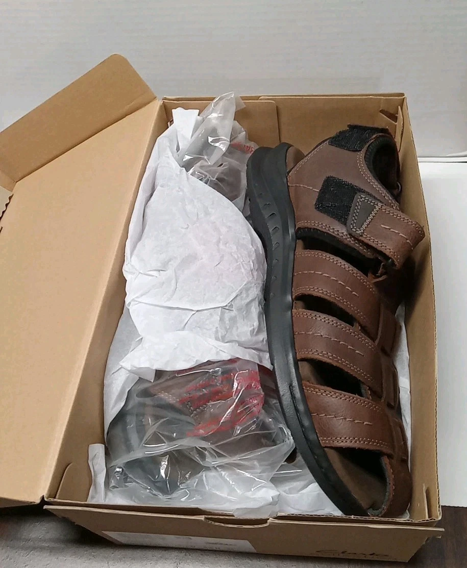 Clarks Walkford Fish Sandalo Uomo Marrone 10 5W