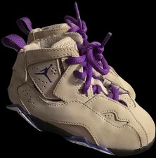 JORDAN TRUE FLIGHT SIZE 8c Sneakers Purple And LIGHT GREY