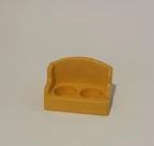 Vintage Fisher Price Little People Sesame Street Gold Sofa Couch