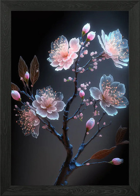 Pfirsichblüte gerahmtes Wandbild Poster Leinwanddruck Bild
