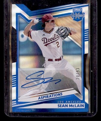 2022 Panini Elite Extra Edition Sean McLain Aspirations Die Cut Auto #/93