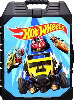 Hot Wheels 48- Car storage Case With Easy Grip Carrying Case, Cars Not Included