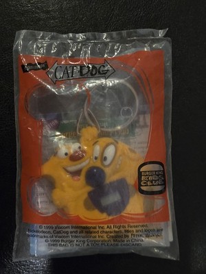 CAT DOG Key Chain / Watch SEALED UNOPENED BURGER KING 1999 Vintage NICKELODEON 
