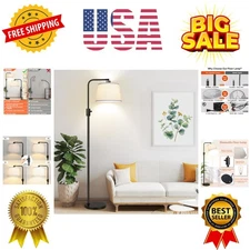Upgraded】 Dimmable Floor Lamp, 1000 Lumens LED Edison Bulb Included, Arc Floo...