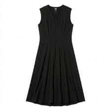 UNIQLO Theory Collaboration Stretch Flare Long Dress Black M