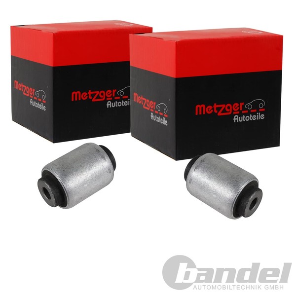 2X Metzger Lagerung AchskÖRper Hinten Unten Passend FüR Volvo S60 S80 V70 XC70 X-image