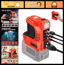 220W Power Inverter, DC to AC 110V Converter, USB/Type-C Ports, LED Light, Porta