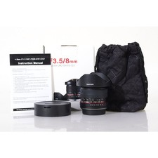 Samyang UMC 3,5/8 Fisheye CS II für Canon EF EOS -  8mm F/3.5 Fish-Eye Lens NEU