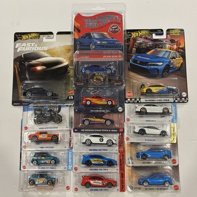 Hot Wheels RLC, Premium, & Treasure Hunt Honda Lot Of 16
