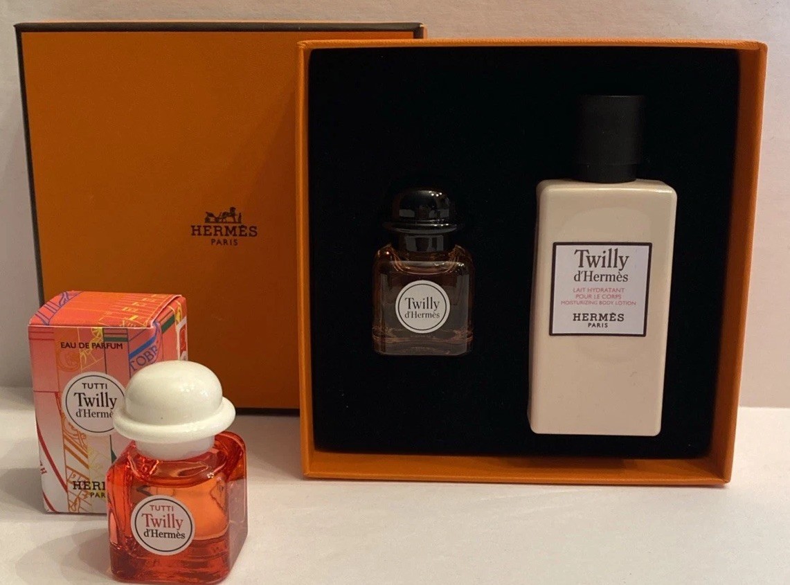 Twilly d' Hermes Parfums Gift Set 2 Mini Perfume & Hand Body