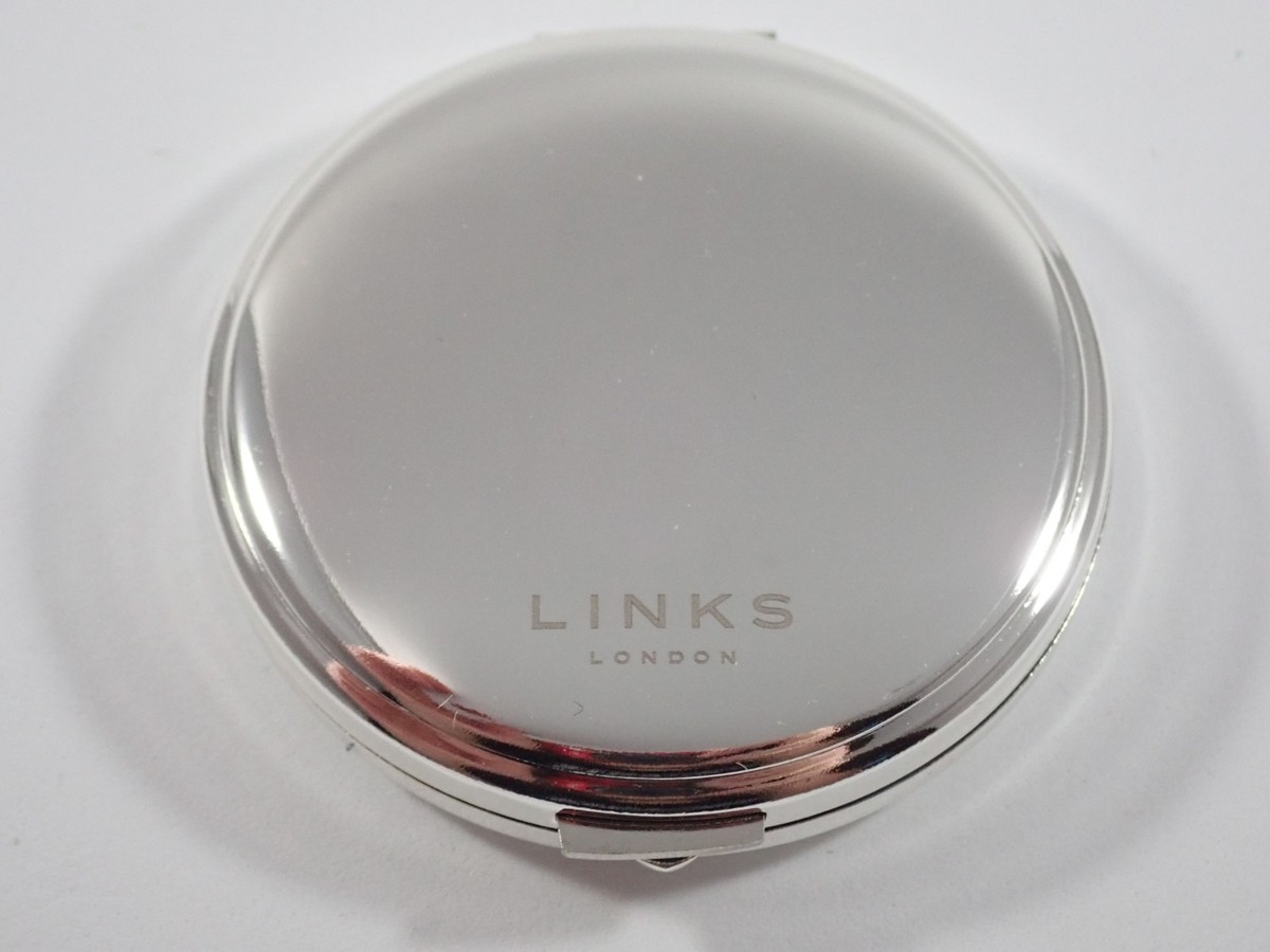 リンクスオブロンドンのコンパクトミラー LINKS OF LONDON ROUND COMPACT MAKEUP MIRROR SILVER PLATED 2.5