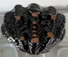 Frankoma Onyx Black Clam Shell T9.  New, Mint Condition. Trade Winds Rare — photo 2