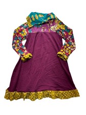 Jelly The Pug Girls Groovy Multicolor Longsleeve Cotton Dress 818
