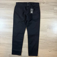 New With Tags  Under 510 U-510 Black Garment Dyed Twill 5-P Pants Size 32X27