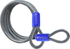 5/16in Heavy-Duty Security Cable with Loops 4FT/6FT/8FT/10FT Cut-Resistant an...
