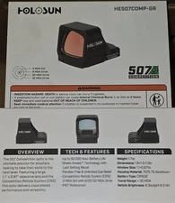 Holosun HS507 COMP GREEN * BRAND NEW IN BOX! * Competition Reticle Optic 