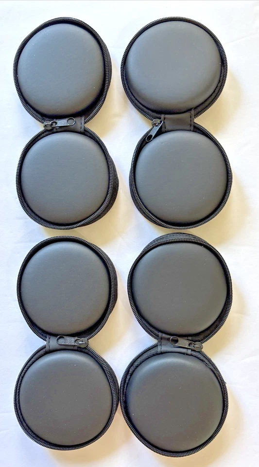 Наушники-вкладыши круглый чехол на молнии 3 дюйма портативный черный лот из 4 для powebeats. - Изображение 2 из 4