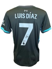 LUIS DIAZ SIGNED 2024/25 LIVERPOOL FC AWAY SHIRT DIAZ 7 (ACG CERT AG17270)
