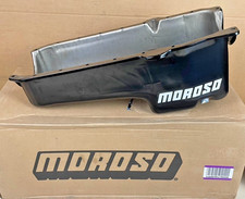 Moroso 20172 Oil Pan Fits Sbc 1986-up W 1 Piece Seal Pass Dipstick Stock Depth
