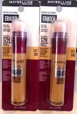 Maybelline Instant Age Rewind Eraser DARK CIRCLES Multi Use Concealer 141 2-PACK