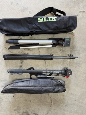 SLIK Sprint 150 Camera Tripod Aluminum w/ SBH-150DQ Ball + 6183BK Head +  Bag