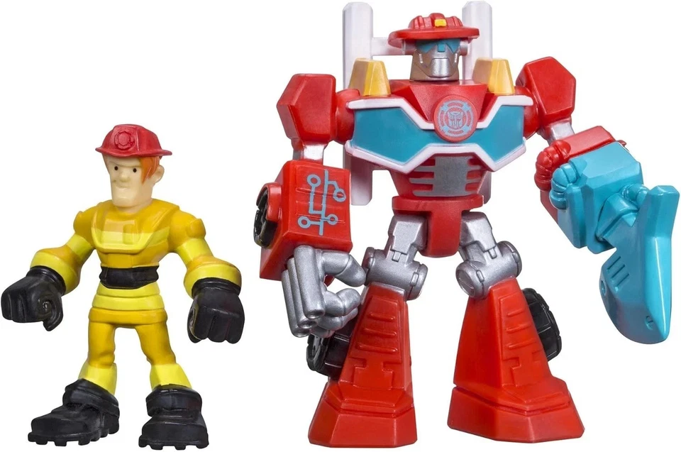 Playskool Heroes Transformers Rescue Bots Heatwave the Fire-Bot and Kade Burns - Image 2 of 2
