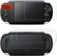 Screen Protectors Compatible Sony Playstation Vita 1000  Back Covers, AFUNTA 2
