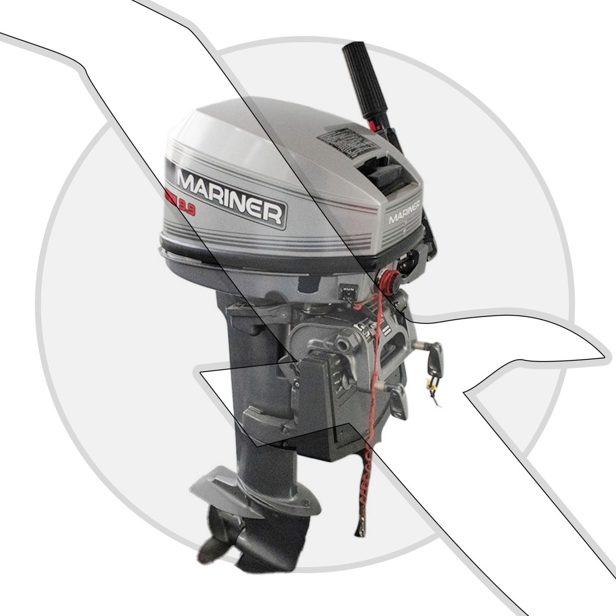 Mariner 9.9hp Outboard 2 Stroke Mercury Long Shaft | eBay