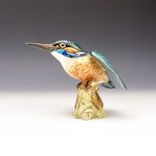 Beswick Keramik - 2371 handbemalte Eisvogel Vogel Figur