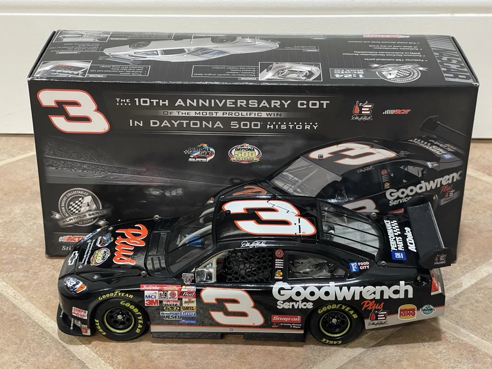 Dale Earnhardt Goodwrench 1998 Daytona 500 ganar aniversario COT acción 1/24 Foto 3 de 4