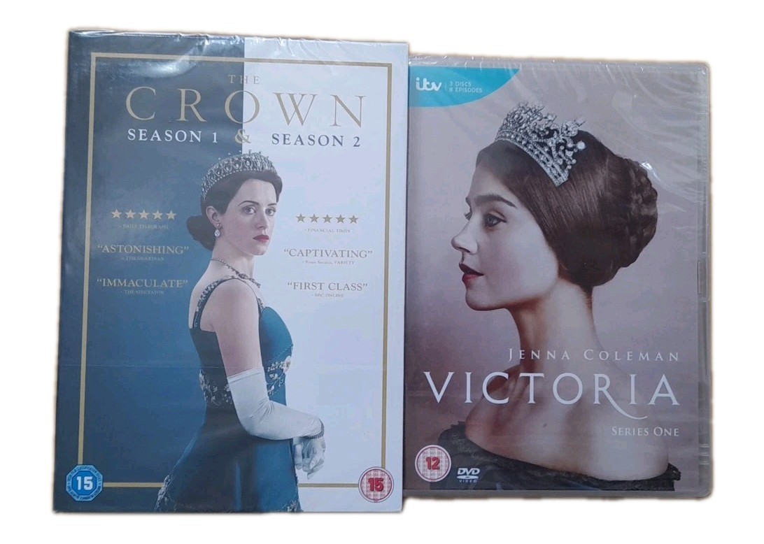 The Crown Series 1 & 2 / Victoria Series 1 DVD Historical Period Drama - New