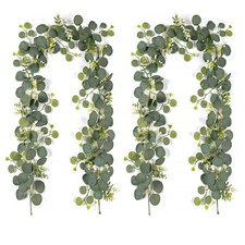 Artificial Eucalyptus Small Flowers Decoration Babysbreath Garland Faux Silk ...