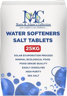25kg Water Softener Salt Tablets High Purity Food Grade British Salt Bag - Image 1 of 4