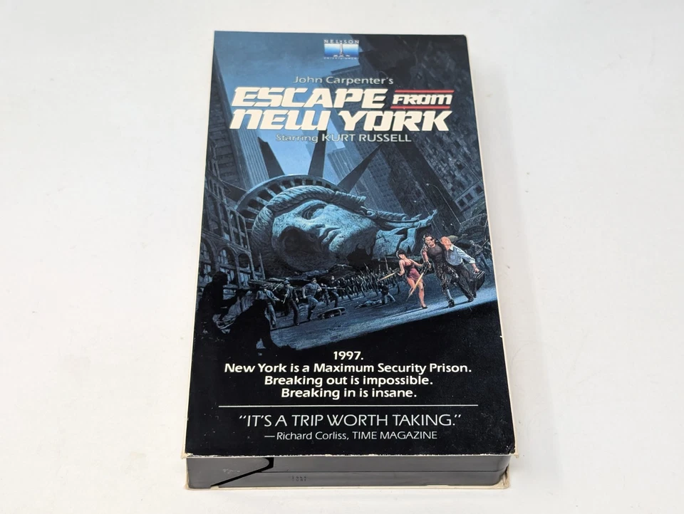 Escape from New York VHS 1984 John Carpenter Kurt Russell Nelson Horror SciFi - Image 4 of 4