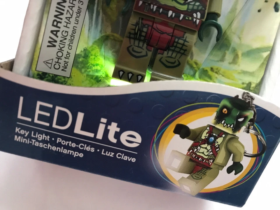 LEGO LGL-KE36 Legends of Chima Crocodile CRAGGER LED Lite Key Chain Light 2013 - Image 2 of 4