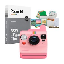 Polaroid Now Generation 3 Instant Camera Pink with Film and Accessories Bundle