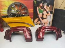 🔥00-13 OEM Genuine Harley Touring Vented Lower Leg Fairings Red🔥