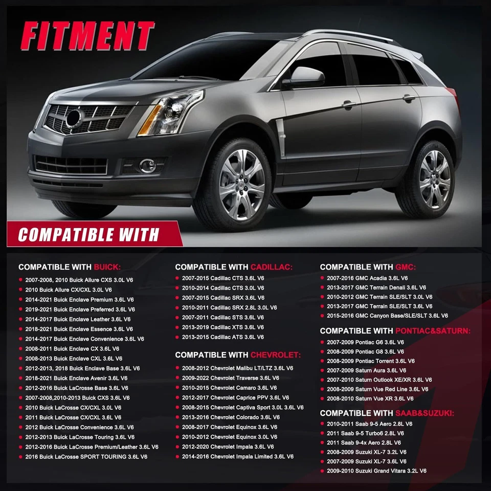 Kit de cadena de distribución válvula solenoide VVT para 05-17 GM GMC Chevy Cadillac 2.8 3.0 3.6 Foto 3 de 4