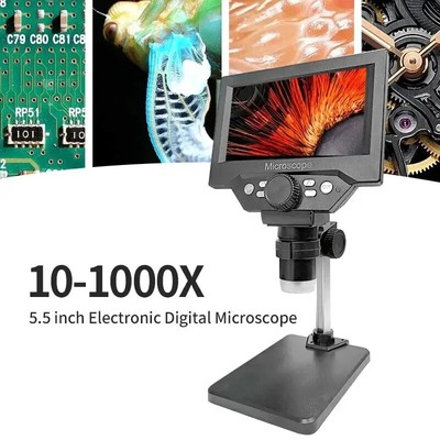 LCD Digital 1080P Coin Microscope Magnifier for Electronics Repair Soldering New