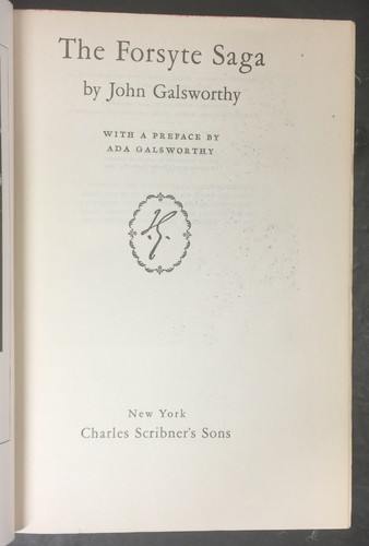 The Forsyte Saga by John Galsworthy, 1933 Hardcover, No Dust Jacket - Picture 4 of 6