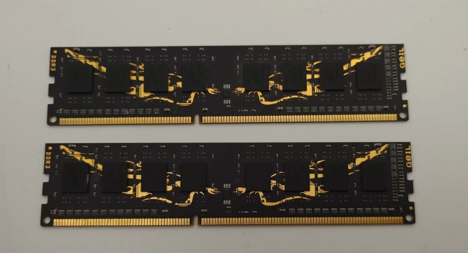 2x 4GB GEIL Dragon GD38GB1333C9DC 8GB DDR3 1333MHz PC3-10660U PC RAM Kit✅ - Bild 2 von 2