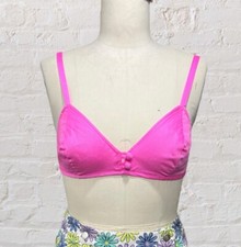 Vintage 1970s Hot Pink Bikini Top
