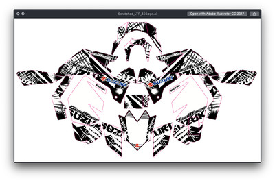 Kit Graphique Pour Suzuki LTR450R – Stickers Décalcomanie – Toutes Années (neuf)