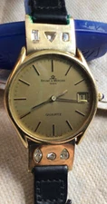 Baume Mercier elegant 14k Gold watch, Mens with Diamonds 1 of a kind custom Made