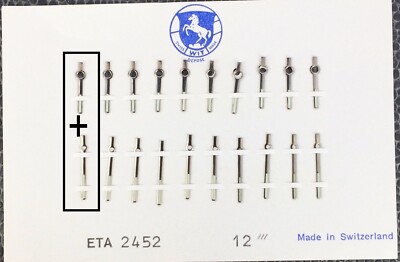 NOS New [ 1 Set = 2 hands ] ETA 2452 12  ' 90 / 150 Wit Aguja Hand hour+minute