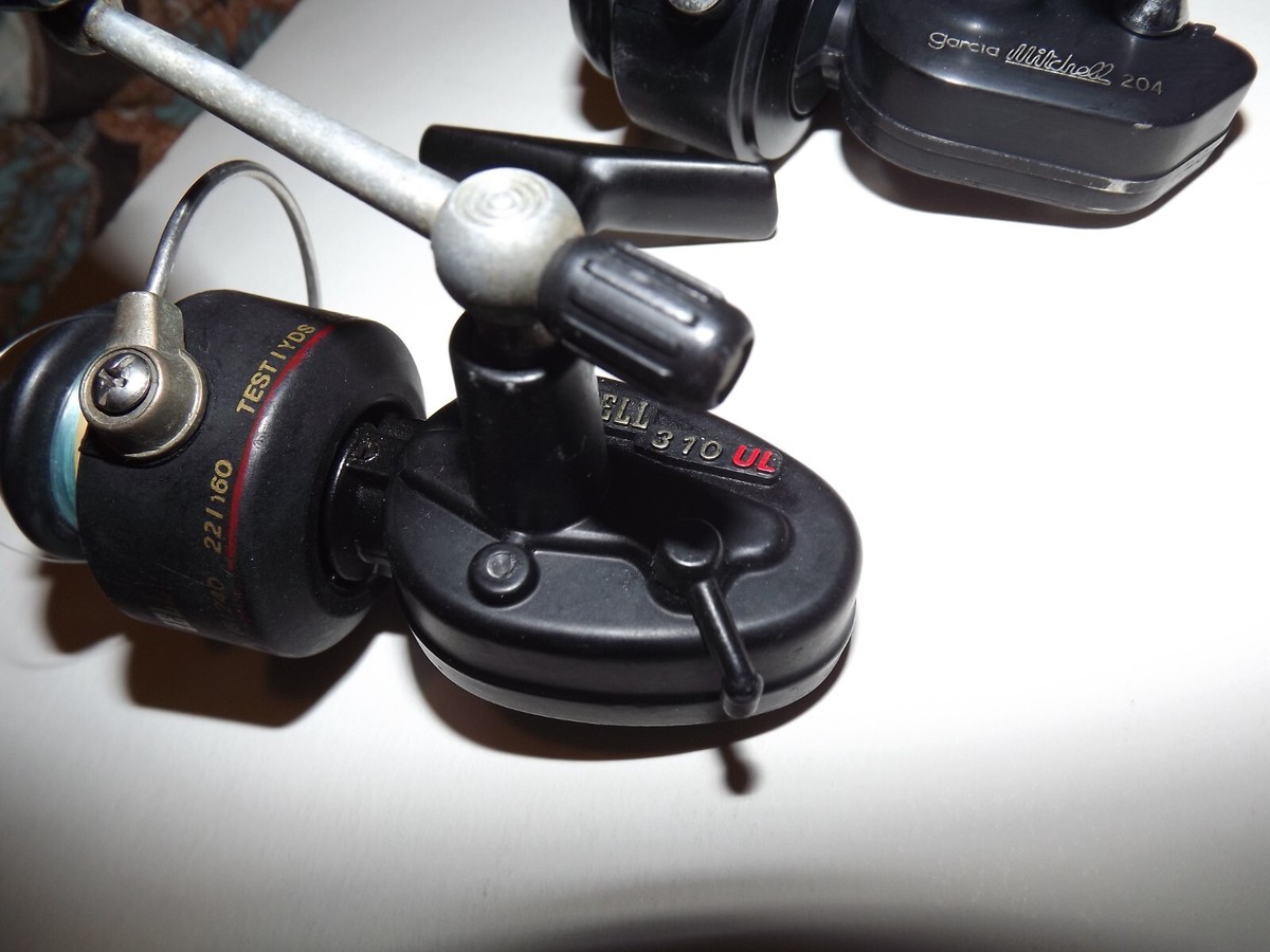 VINTAGE MITCHELL 310 UL, TAIWAN, ULTRA LITE,+MITCHELL 204 FRANCE