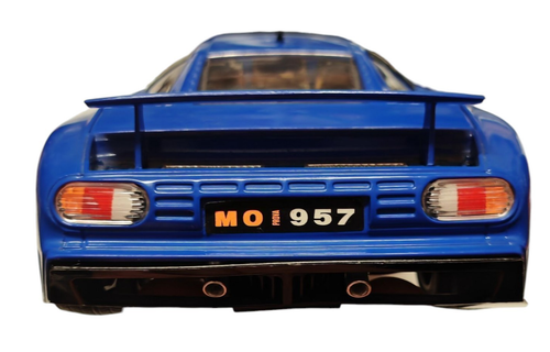 Bburago Bugatti EB 110 Blue 1/18 ascale On Stand - Picture 8 of 11