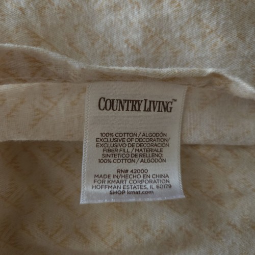Country Living Standard Sham Quilted Patchwork Brown Reversible Country Autumn 2 - Picture 4 of 11